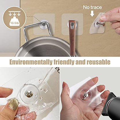 Seamless Adhesive Hooks - Strong & Damage-Free