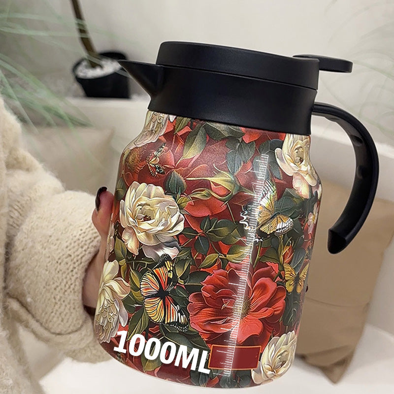 🔥Hot Sale🔥1000ml Vacuum Insulated Teapot with Strainer