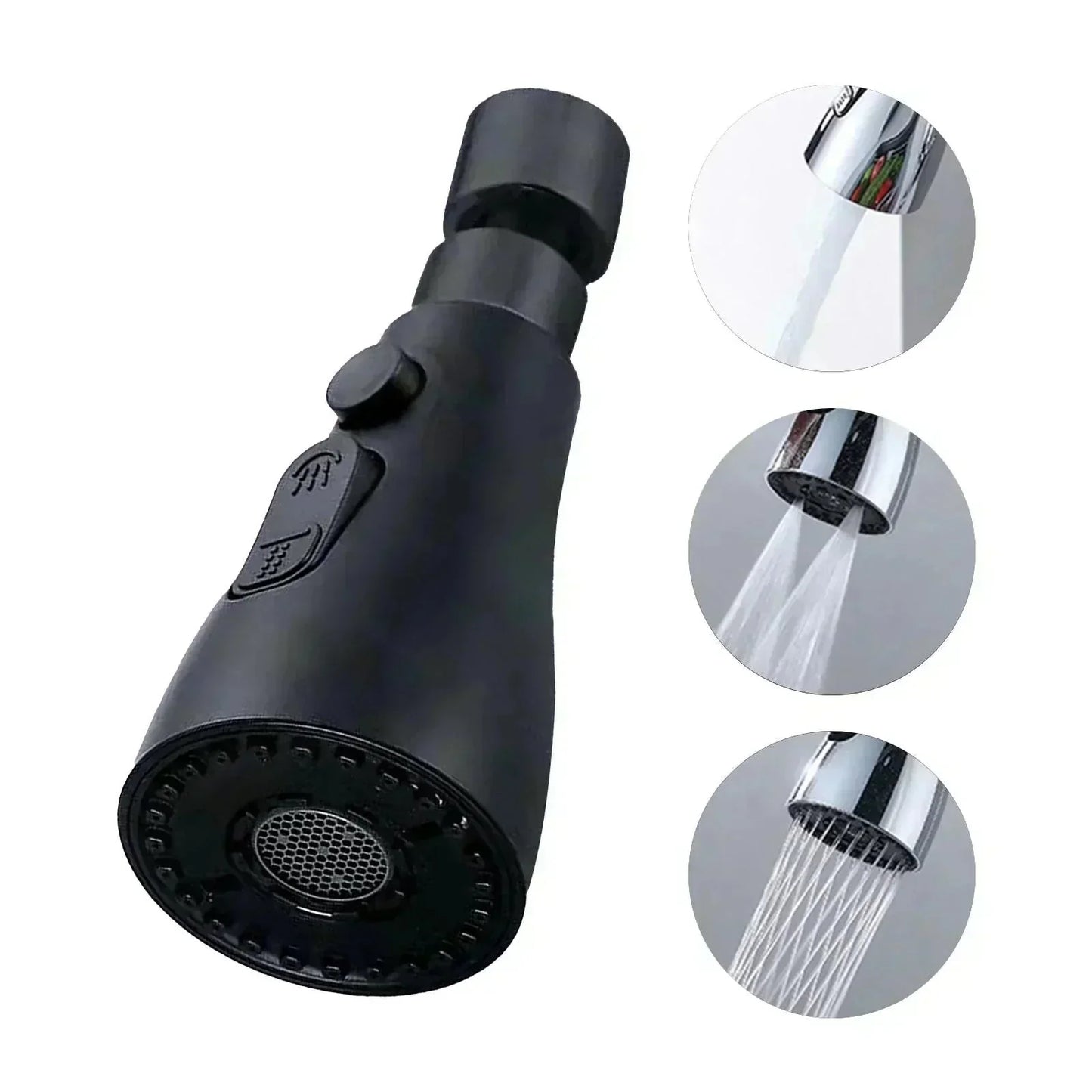 720° Rotatable 3 Function Kitchen Faucet Spray Head