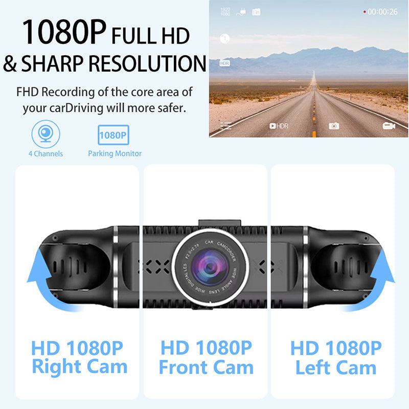 4-Channel 1080P Car Recorder