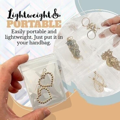 TRANSPARENT JEWELLERY STORAGE BOOK SET