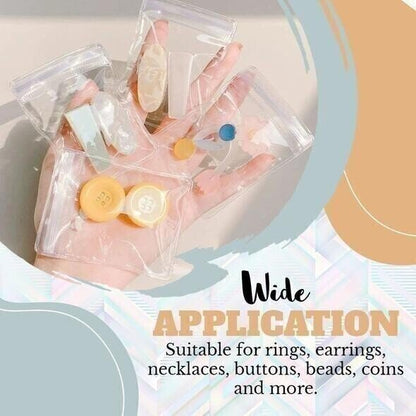 TRANSPARENT JEWELLERY STORAGE BOOK SET