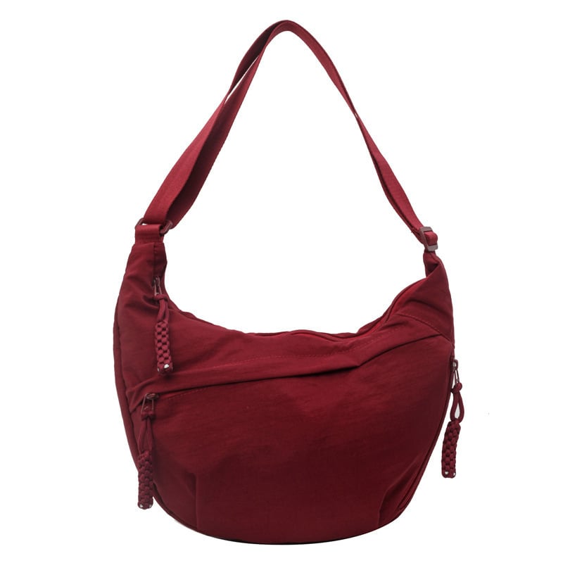 😍Designer Direct Sales👜Women's Fashion Plain Colour Crossbody Hobo Bag