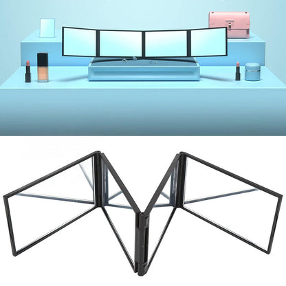 Multi Angle Folding Mirror for Self Hair Cutting - Head Back View Available