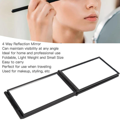 Multi Angle Folding Mirror for Self Hair Cutting - Head Back View Available