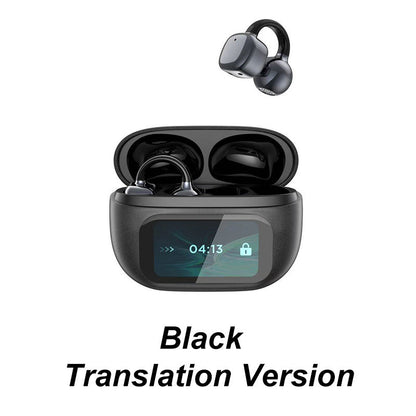 ⏳65% off for a limited time 💥 High-tech headphones for 2035 🎧 Smart Translator Headphones with Ear Clips and Smart Colour Screen