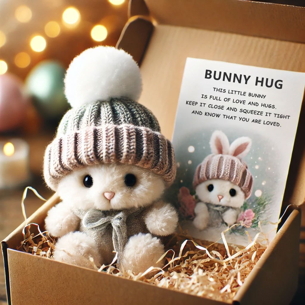 🔥Easter Special: BUY 3 GET 1 FREE - Handmade🐇Mini Bunny Hug Cute Easter Gift🎁