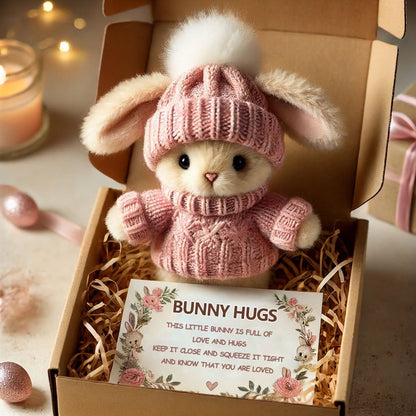 🔥Easter Special: BUY 3 GET 1 FREE - Handmade🐇Mini Bunny Hug Cute Easter Gift🎁