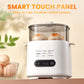 Mini multifunctional egg cooker set with smart touch panel