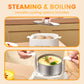 Mini multifunctional egg cooker set with smart touch panel