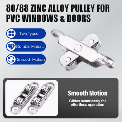 80/88 Riemenscheibe aus Zinklegierung für PVC-Fenster und -Türen