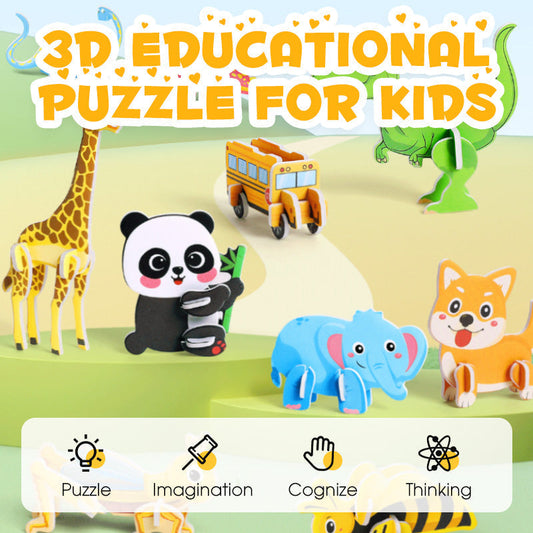3D educational puzzle for children