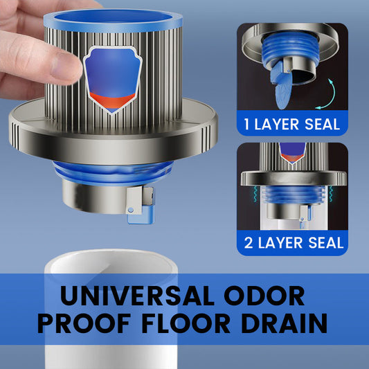 Universal odor-proof floor drain