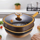 🔥50 % zeitlich begrenzter Rabatt🍳 30 cm Titan-Kochtopf mit Antihaftbeschichtung und Deckel