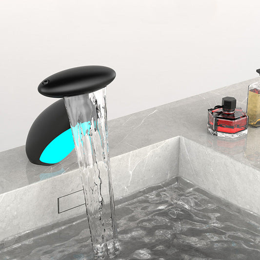 360° Rotierender Ausziehbarer Waschbeckenhahn mit 4 Wasserstrahlmodi & LED-Leuchte