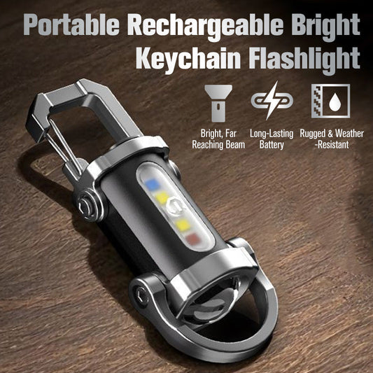 🔥Hot Sale🔥1200LM Superhelle Mini-Schlüsselanhänger-Taschenlampe Wasserdicht