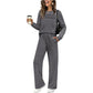 ⏳Limitiertes 50 % Rabatt⏰Loungeset für Damen (Top & Hose)👚👖