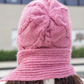 All-in-One-Strickmütze und Schal
