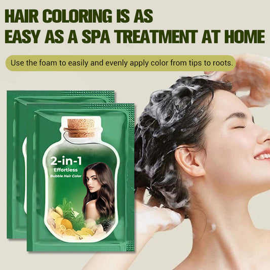 🎅Weihnachts-Sonderangebot: 50 % Rabatt🎁2-in-1 Mühelose Bubble-Haarfarbe