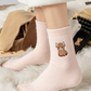 🧦2 Kaufen，1 Gratis ⏳LETZTER TAG DES SALE 50 % RABATT!🔥Süße, warme Plüschsocken für Damen mit Highland-Kuh-Stickerei