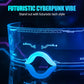 Ausgefallene LED-beleuchtete Cyberpunk-Brille