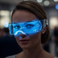 Ausgefallene LED-beleuchtete Cyberpunk-Brille
