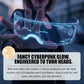 Ausgefallene LED-beleuchtete Cyberpunk-Brille