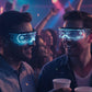 Ausgefallene LED-beleuchtete Cyberpunk-Brille