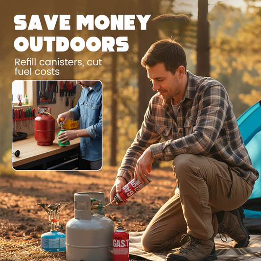 Gasflaschen-Nachfüllwerkzeug für Outdoor-Kocher