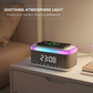🎵 ALL-IN-ONE BLUETOOTH-LAUTSPRECHER – 15W Qi-Schnellladung • LED-Wecker • Ambientebeleuchtung • Klare Klangqualität