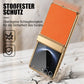 Klapphülle mit vollständigem Scharnierschutz und Displayschutz Handyhülle für Samsung Flip