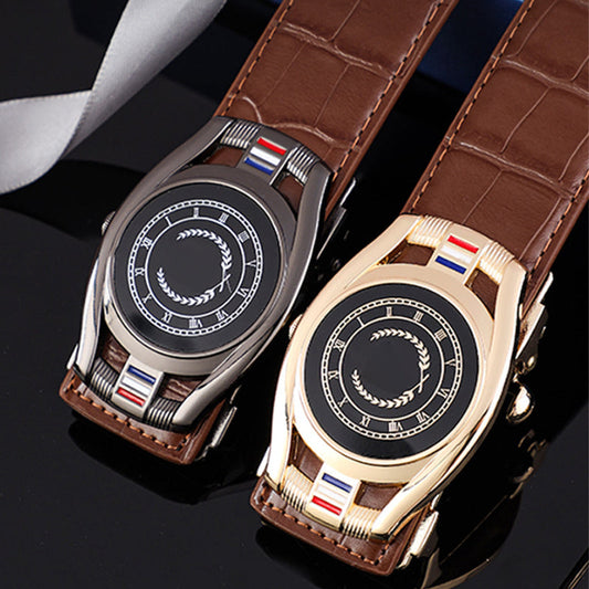 📢📢50 %  RABATT !! ⏰Herren PU Leder Business Gürtel mit automatischer Schnalle