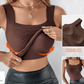 🎁Weihnachtsverkauf 50 % Rabatt Damen Thermo-Tanktop mit U-Ausschnitt und integriertem BH