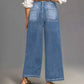 👖 Damen High-Rise Weitbeinjeans – Casual & bequem! Jetzt mit 50% Rabatt!